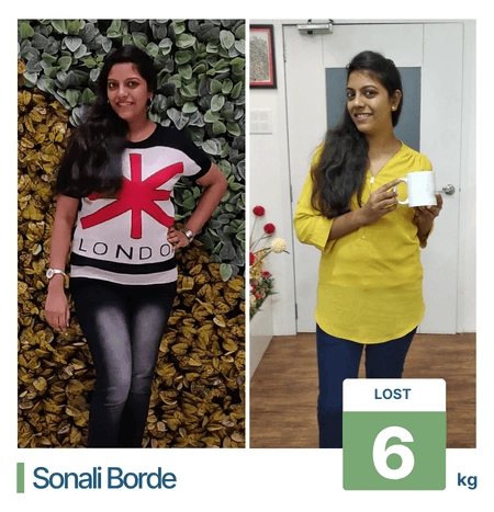 Weight loss results guided by professional dietitians in Pune