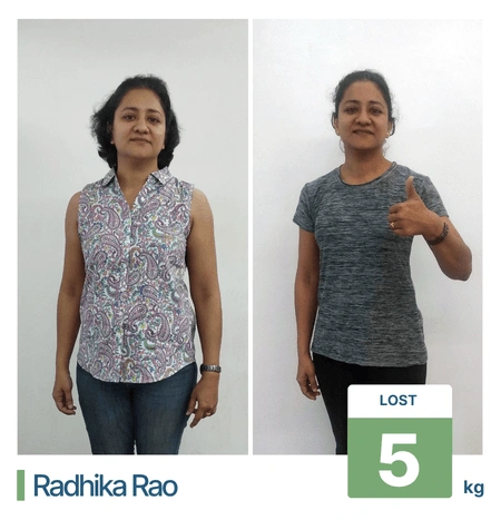Weight loss results guided by professional dietitians in Pune