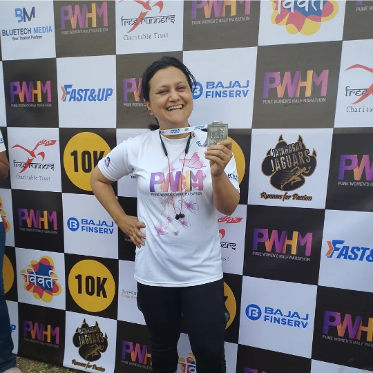 Nutritionist Rupali Shevade attending a event in Pune