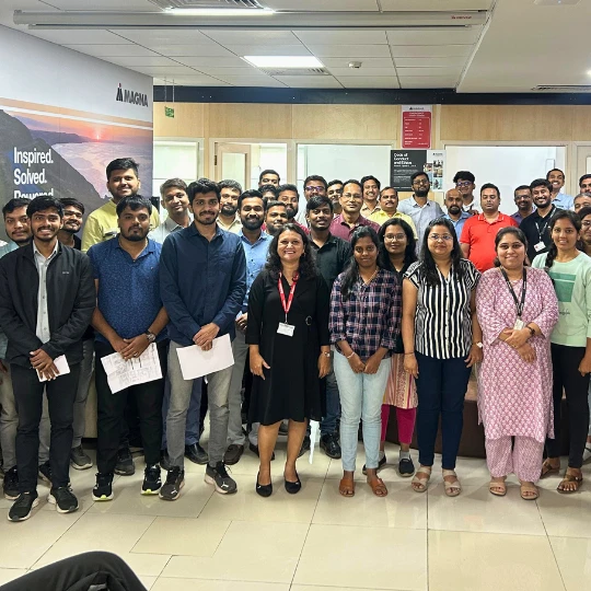 Rupali Shevade speaking at a professional health seminar in Pune